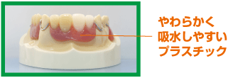 プラスチックの入れ歯イメージ